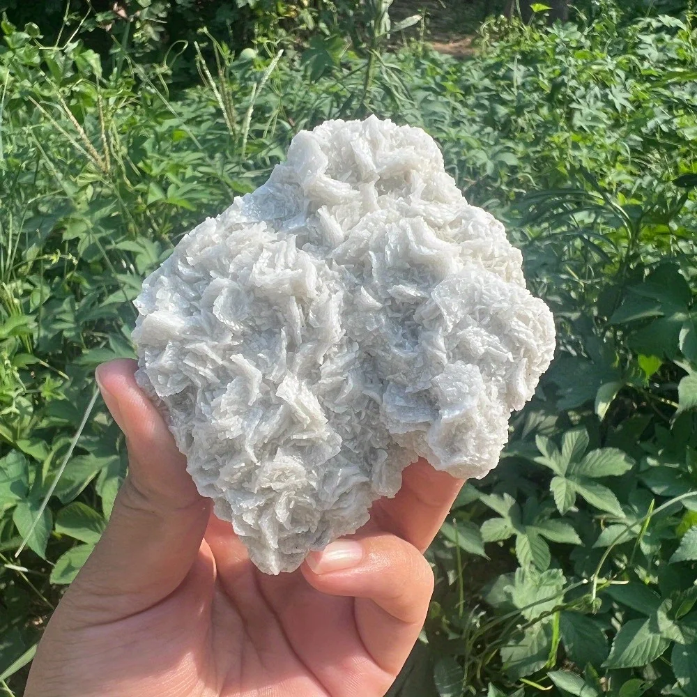 

1pc New Natural Calcite Crystal Cluster - with Reaction, High-end Home Decoration, Perfect Christmas and Thanksgiving Gif