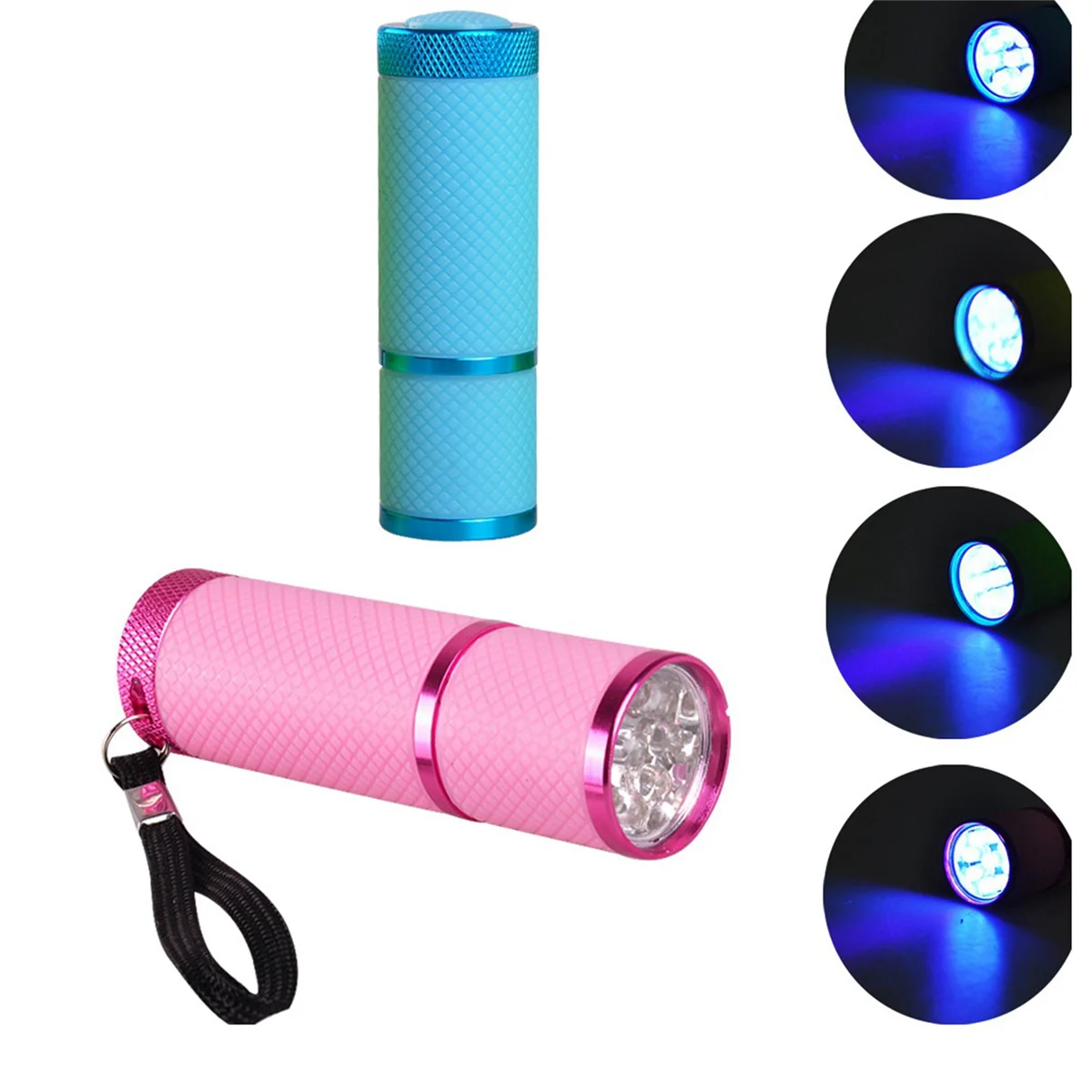 Lampada per unghie UV 9 LED, asciugatrice professionale che polimerizza smalto Gel luce asciugatrice portatile torcia strumenti professionali per Nail Art, blu