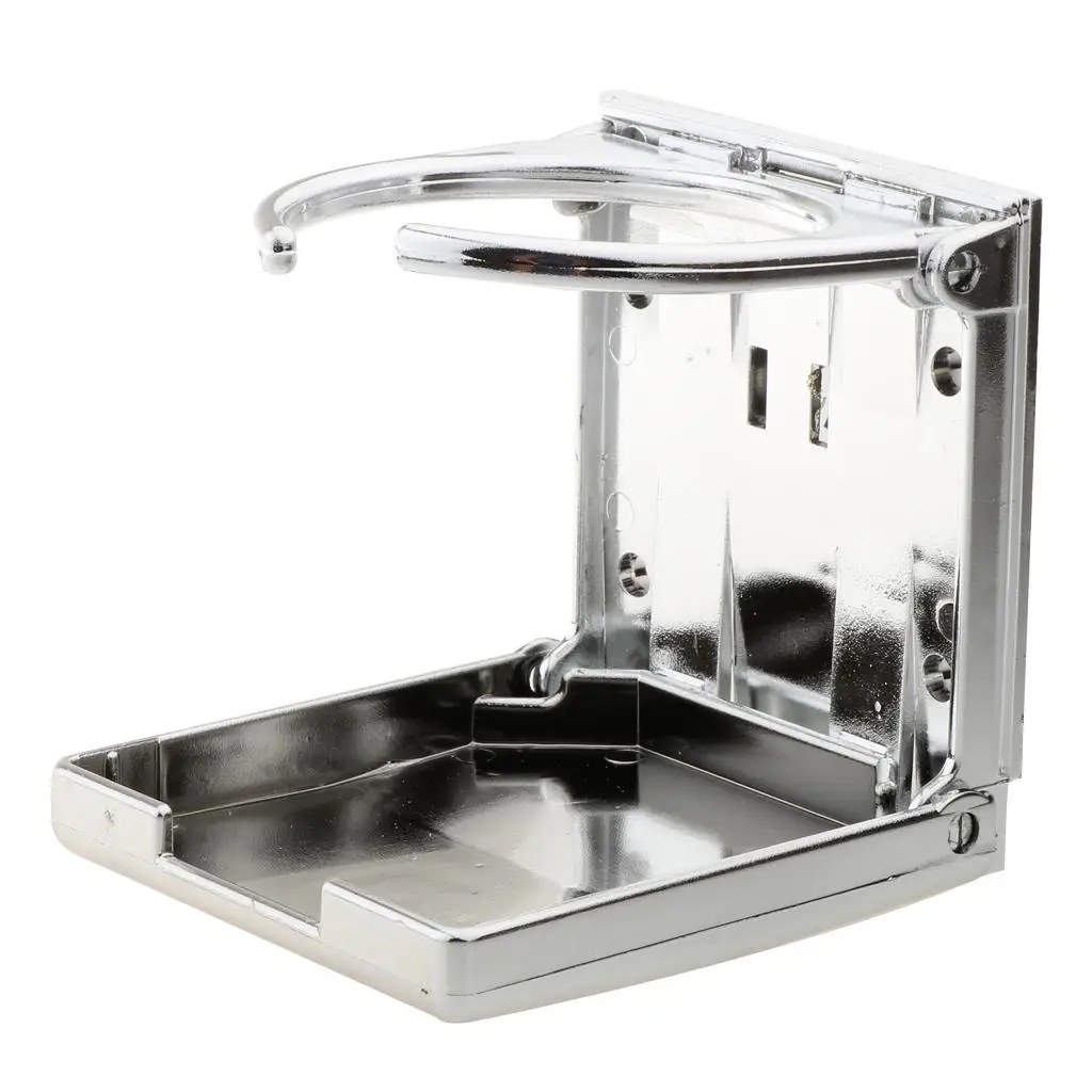 

Water Drink Cup Holder Lightweight Folding Beverage Stand for Boat Yacht Foosball Table Car Van RV Mug Rack Storage