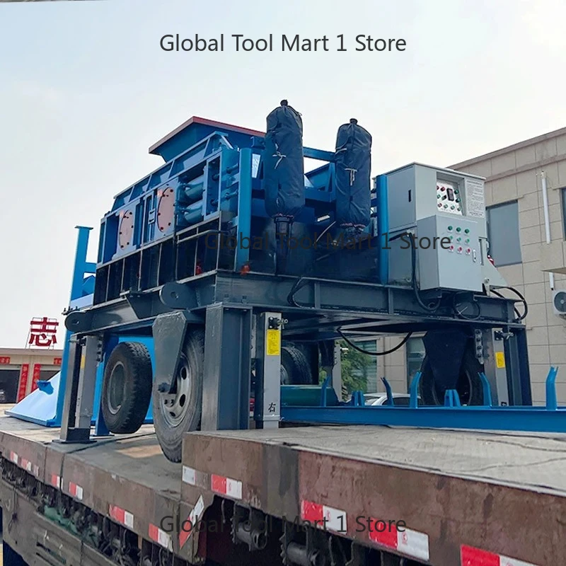 High Efficiency Mobile Double Roll Mining Crusher | Wheel Mounted for Iron Ore Plant
