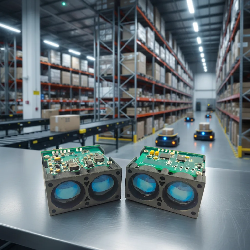 Siman SDFM Laser Distance Sensor-High Precision Ranging 100m Non-Contact Trigger UART Interface Class1 Adjustable Frequency