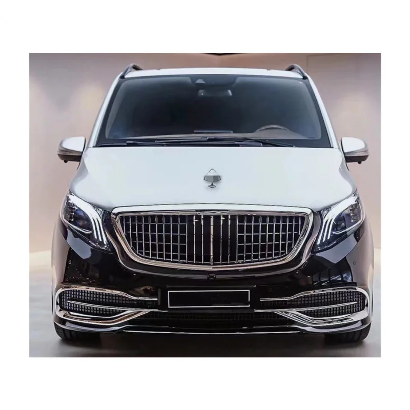 Suitable Modification Conversion Body Kits for Mercedes-Benz V-Class W447 Update to Maybach Style with Front R