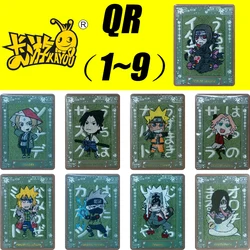 kayou NARUTO 1~9 Series QR Card Hatake Kakashi Uchiha Itachi Haruno Sakura Rare Collection Card Christmas Birthday Gift Toys