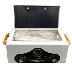 Dry Heat Sterilizer for Metal Tools, High Temp Sterilizer for Nail Tools with Timer, Stainless Steel Nail Tool Sterilizer