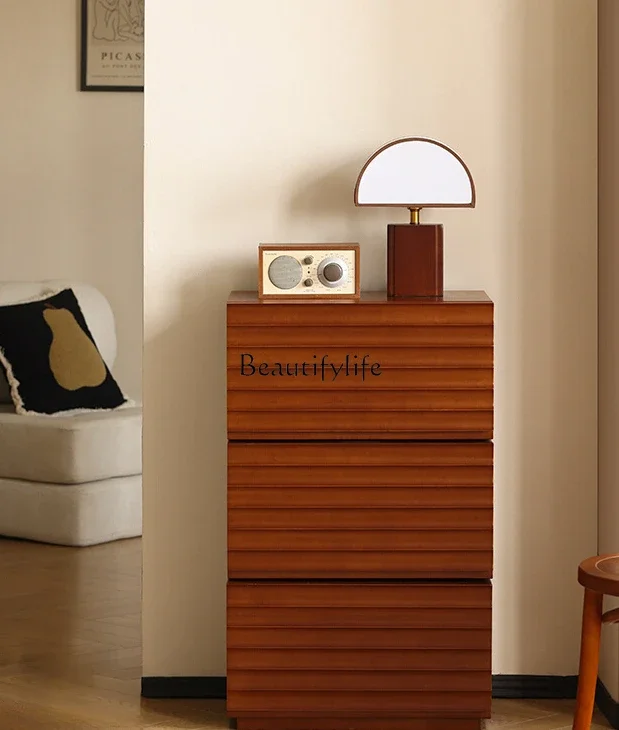 

FG44Solid Wood Hallway Locker Rotatable Sofa Edge Chest of Drawers