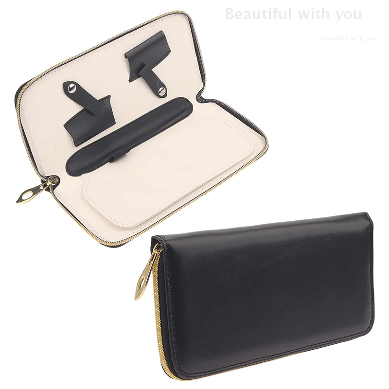 

Leather Case Professional Hairdressing Scissors Bag 2pcs Scissors Storage Bags Barber Holster Pouch Holder