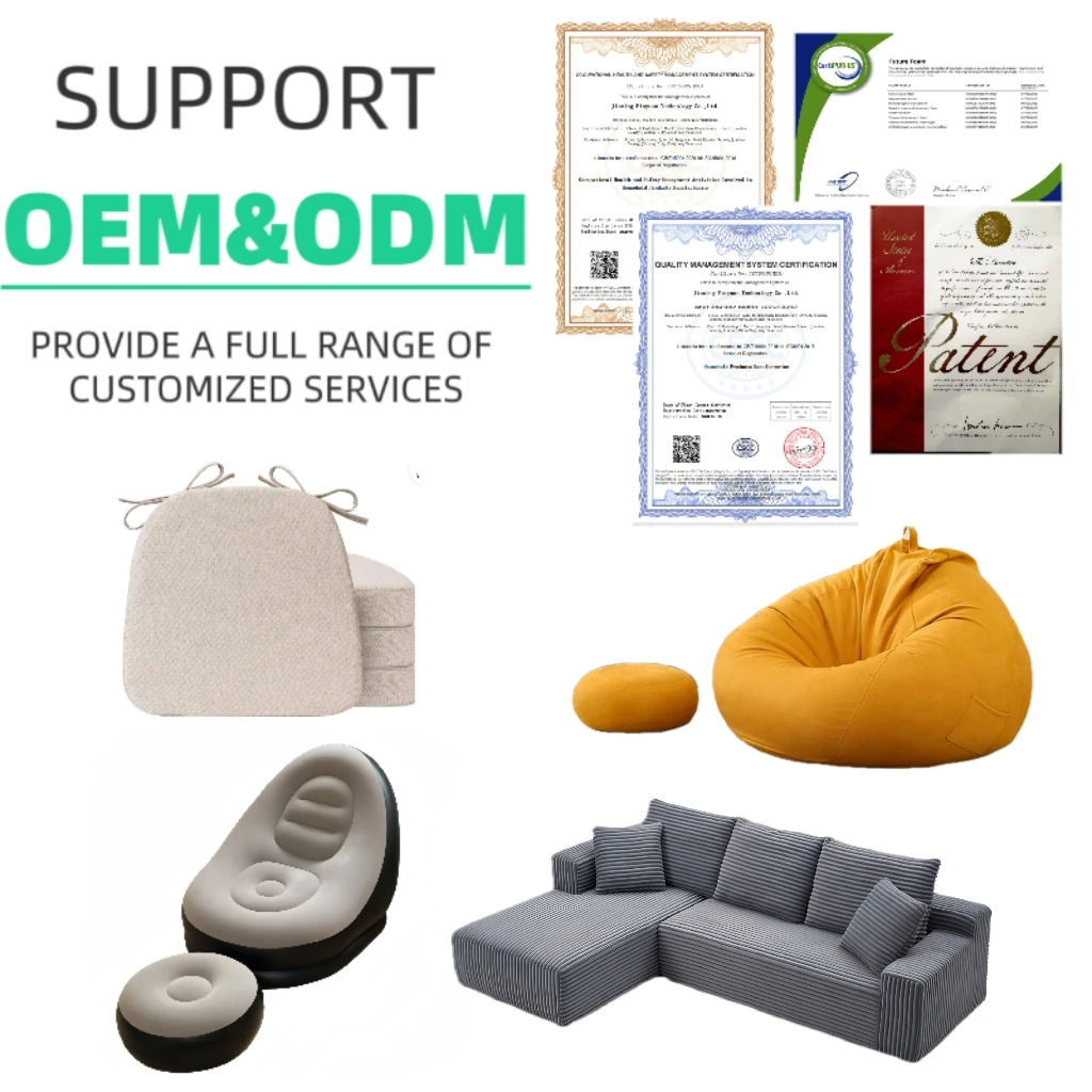 سميكة بولي كلوريد الفينيل كرة قدم قابلة للنفخ كرسي طوي الكبار أريكة بنمط حقيبة الفول أريكة استرخاء كرسي قابل للنفخ كرسي أريكة بنمط حقيبة الفول #5