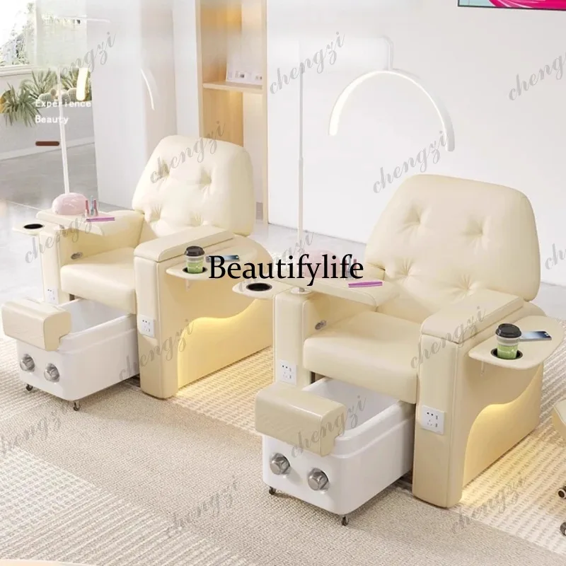 K182 Multi-functional Electric Manicure Table High-end Comfort Foot Bath Beauty Manicure Table Intelligent Lounge