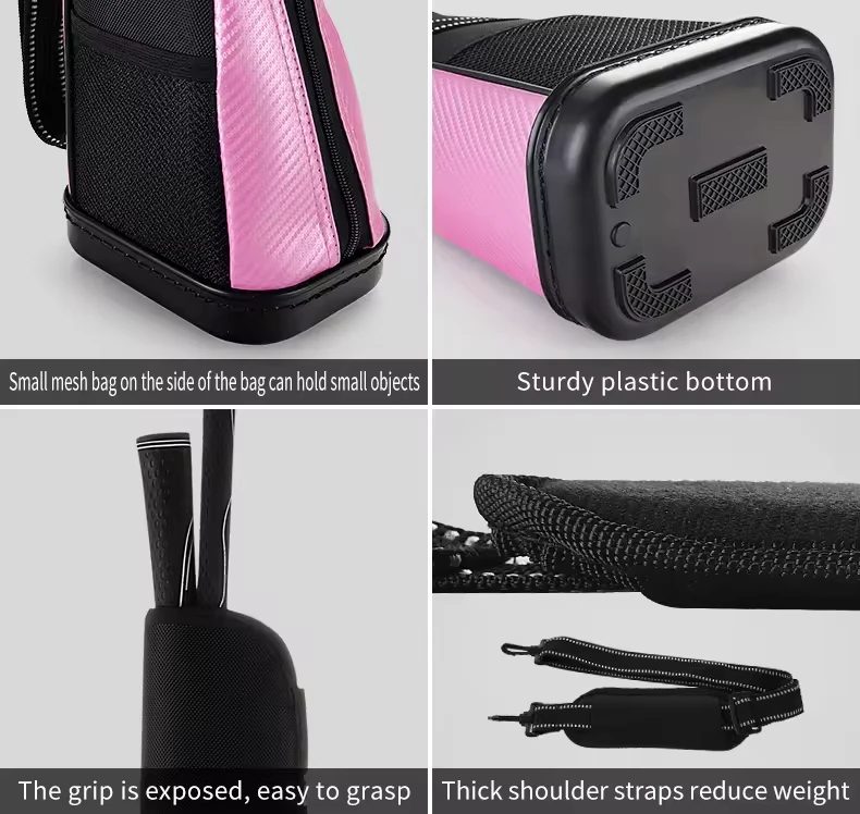 PGM Golf Half Bag Nylon Portable Golf Gun Bag Lightweight Club  Sunday Bags  Multiple Colors Waterproof  Material QIAB010