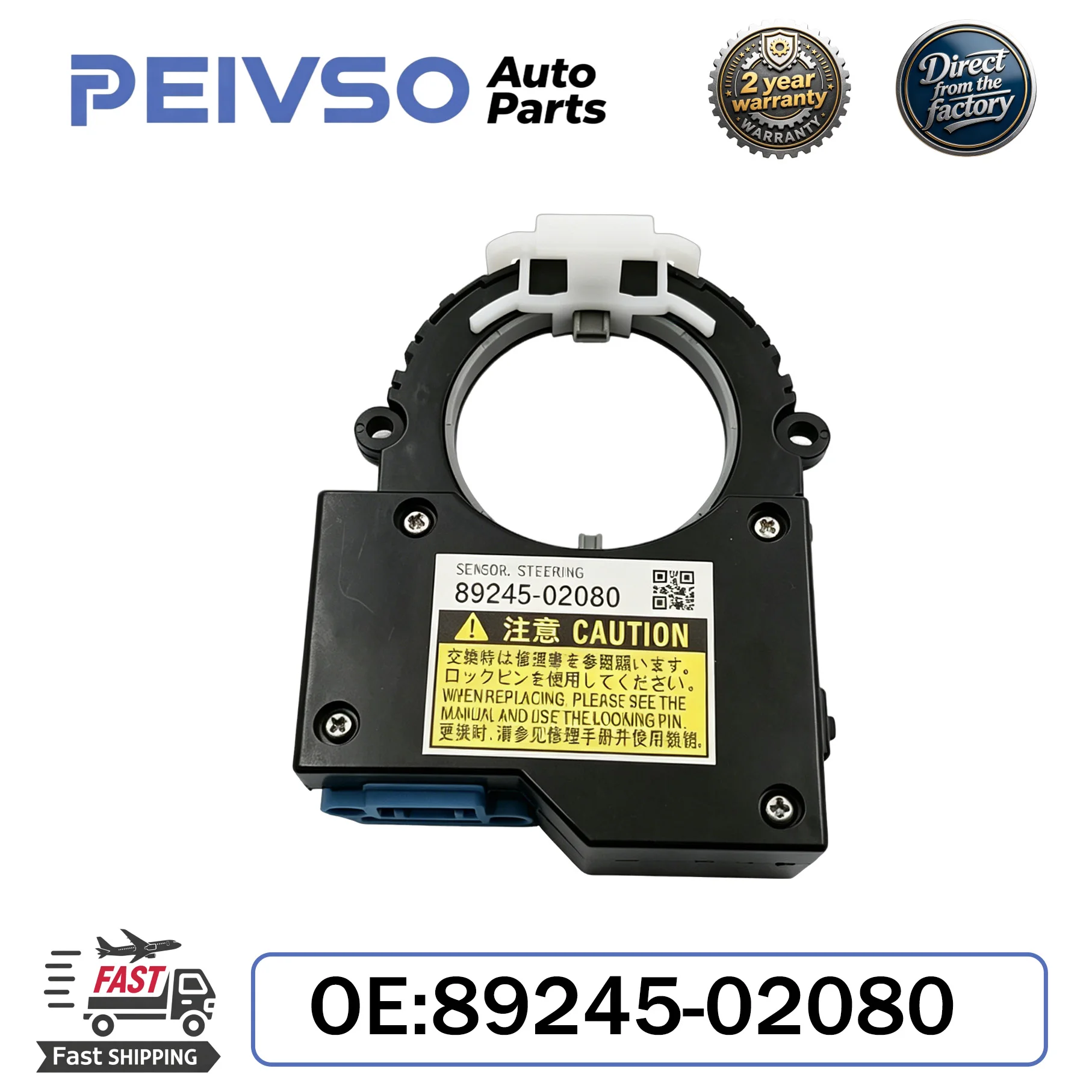 PEIVSO 89245-02080 New Steering Angle Sensor SAS for Toyota Camry Corolla 2014-2017 8924502080 Auto Parts