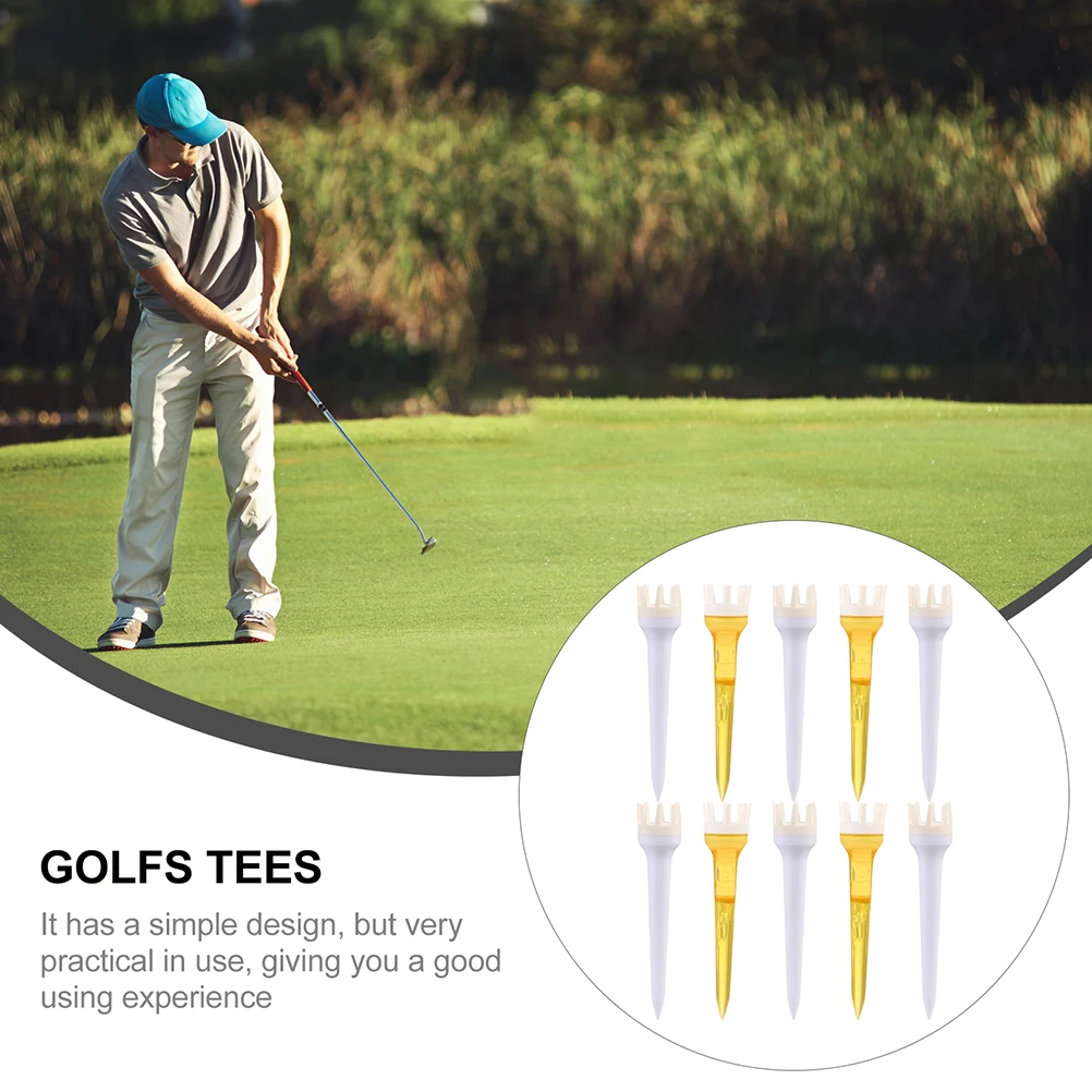

20pcs Tees Height Adjustable Golfs Accessories Lightweight Durable Plastic Ball Rack Golfs Accessories Supplies