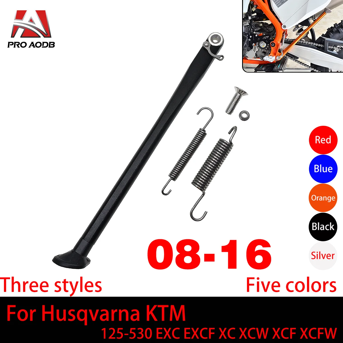 

Motorcycle Parking Side Stand Kit For KTM XC XC-F XCW XCF-W EXC EXC-F TPI Six Days 125 150 200 250 300 350 450 500 530 2008-2023