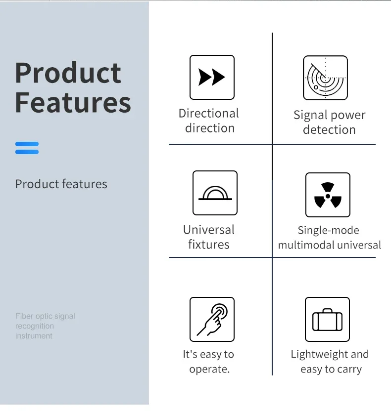 FFI-40 يده معرف الألياف الحية معرف الألياف الضوئية لفحص الألياف FTTH