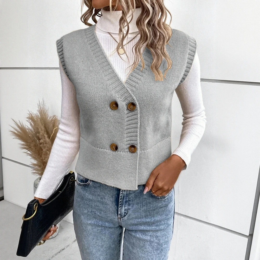 

Casual Round Neck Vest Fashion Women's Top Decoration-Free Comfortable Fit For Various Occasions
