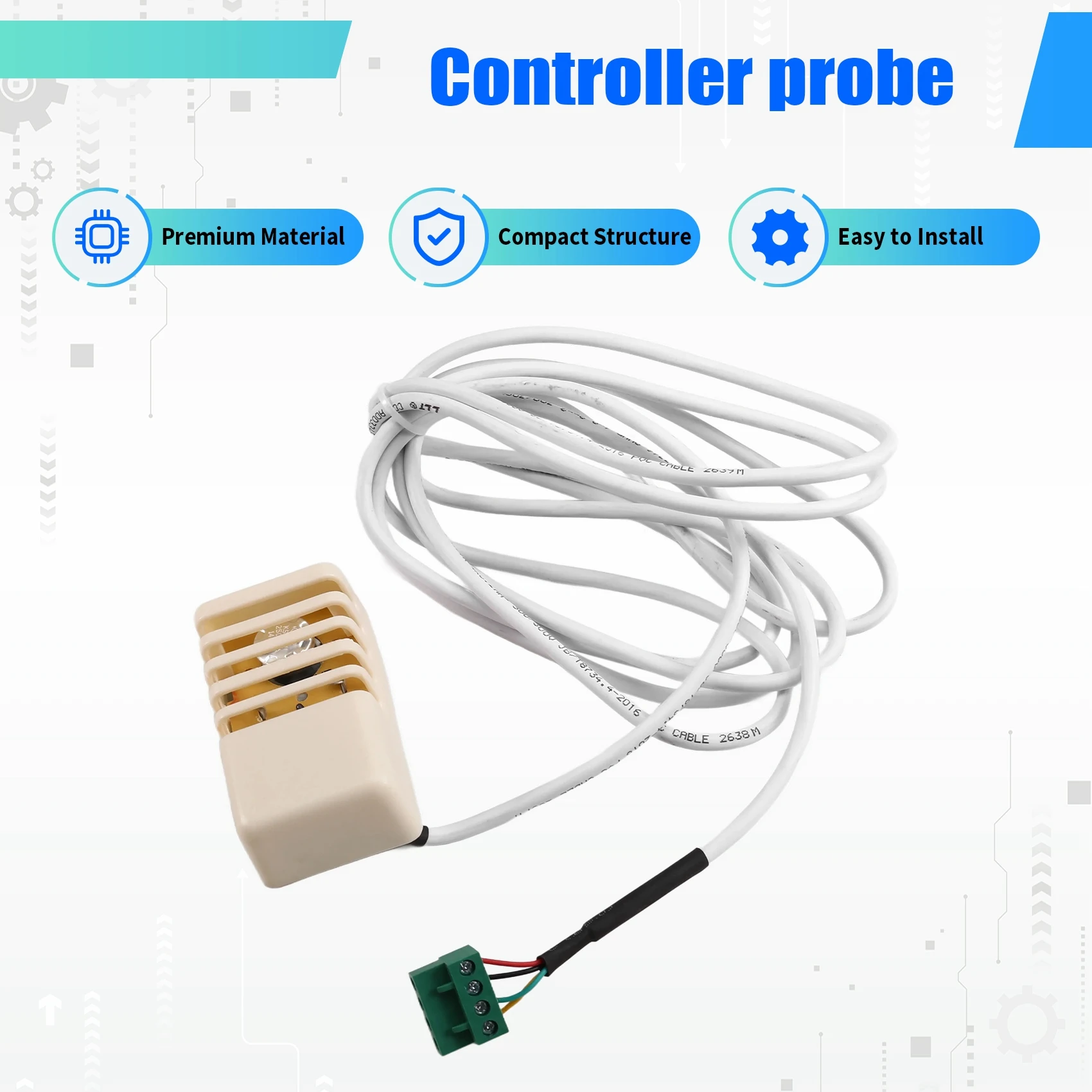 A71P Sauna Furnace External Control Probe Wire Temperature Control Probe Sauna Room External Control Sensor Probe