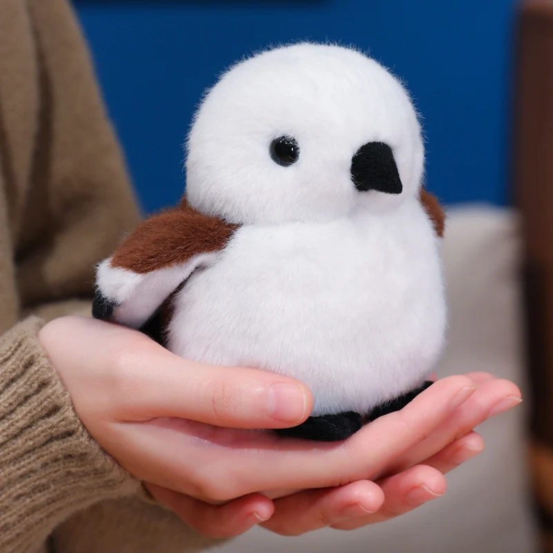 Groothandel vakantiegeschenken Kawaii duif ijsvogel tit vogel pluche pop realistische poppen schudden kan geluid minnaar collectie produceren