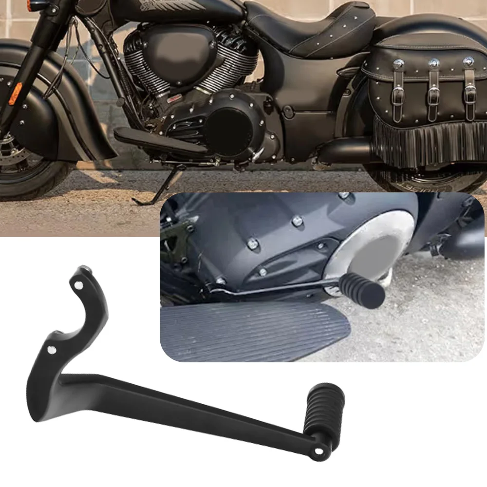 

1 шт. рычаг переключения передач на каблуке из алюминиевого сплава для Indian Vintage Dark Horse 2021, черный/хромированный каблук с носком, колышки рычага переключения передач