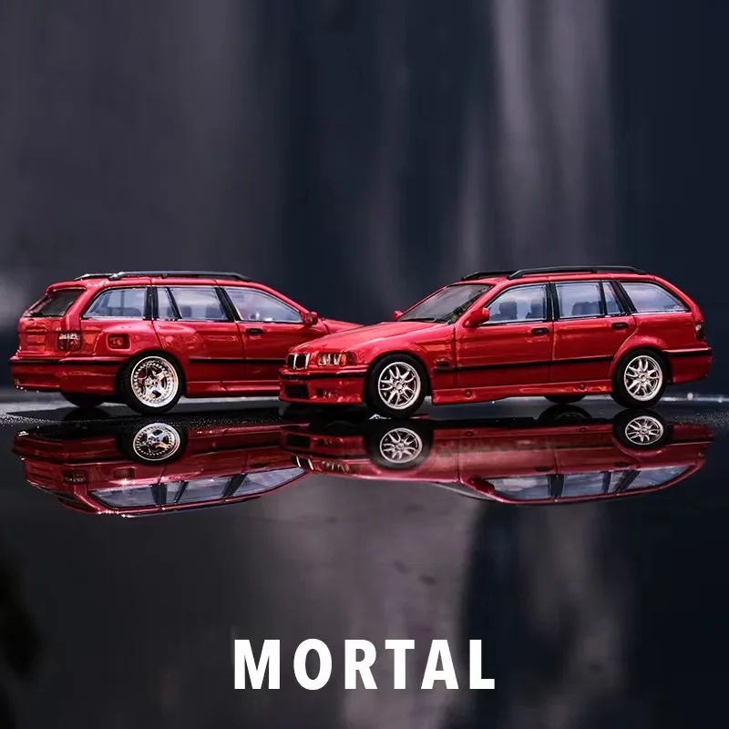 Mortal 1:64 E36 Touring White / Red Diecast Model Car