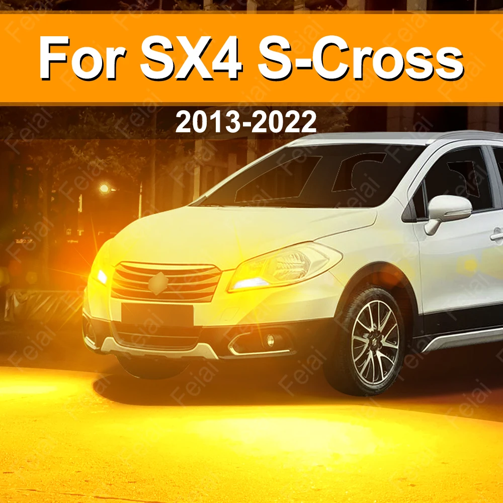 

LED Turn Signal Lights For Suzuki SX4 S-Cross Accessories LED Indicator Bulb Amber 2013 2014 2015 2016 2017 2018 2019 2020-2022