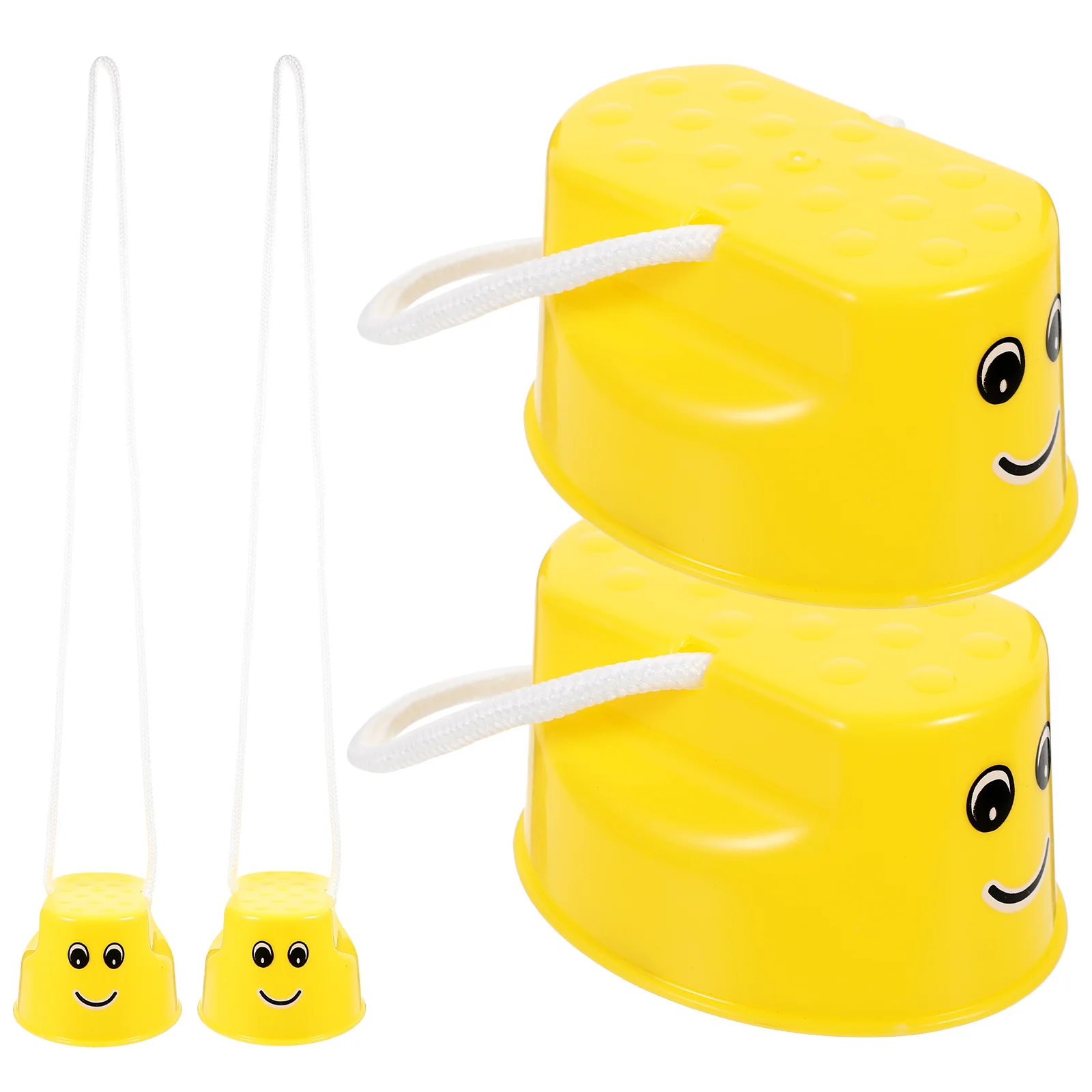 

4 Pcs Balance Training Equipment Kindergarten Stepper Children Stilts Interactive for Yellow Toddler