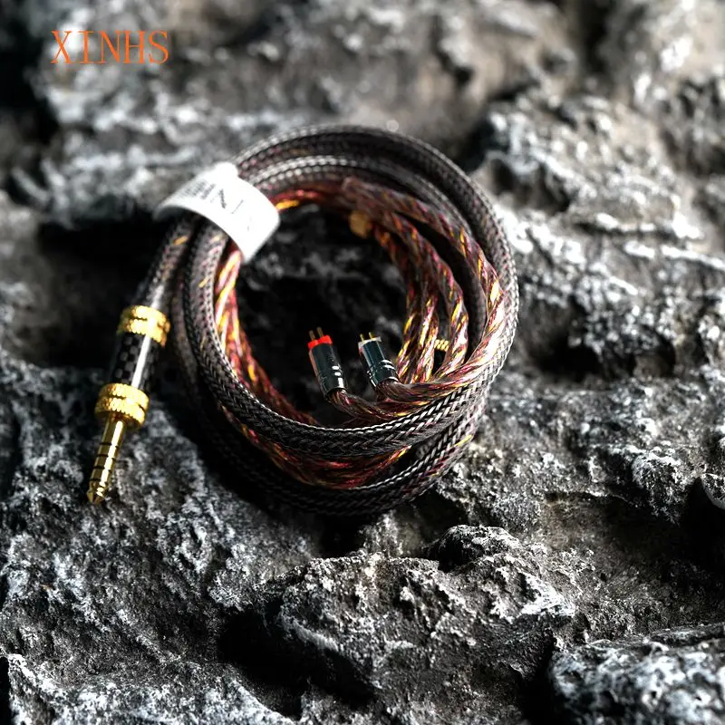 

XINHS S118 6-Core King of Treble Silver Plated Copper HIFI Earphone Upgrade Cable For Monitoring Musician MMCX 2Pin 3.5mm 4.4mm