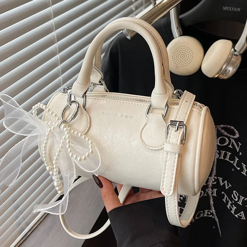 Travesseiro de luxo bolsa portátil feminina design vintage exclusivo casual ombro crossbody boston bolsa fim de semana escapamento alta qualidade ​