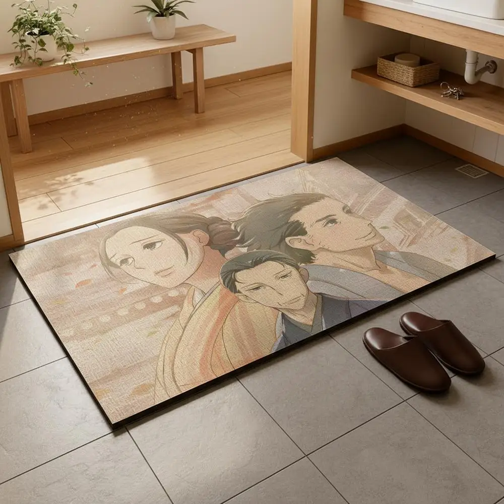 Floor Mat Diatomaceous Earth Bath Mat, QuickDrying, Water Absorb，MultiScene Household Floor Mat S-Showa Genroku Rakugo Shinju