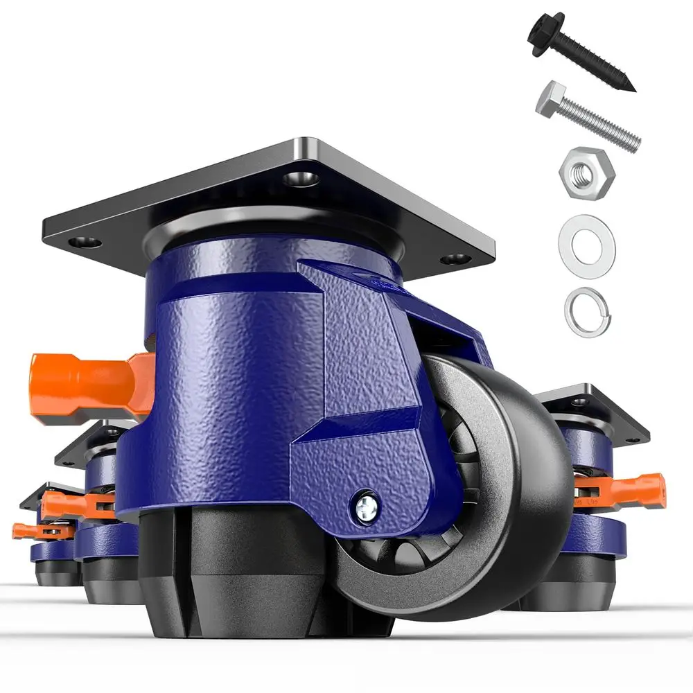 

Набор из 4 усиленных выравнивающих роликов с рукояткой-трещоткой, выдерживают нагрузку до 2200 фунтов, с регулируемыми опорными накладками