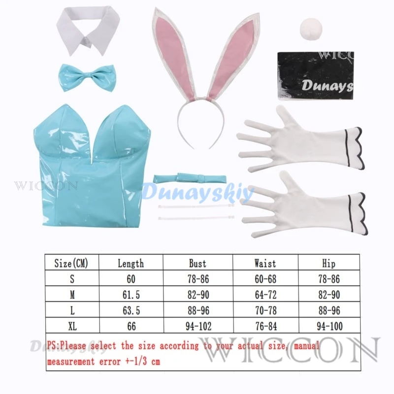 Anime blauw archief cosplay sexy lederen bodysuit pak Toki Bunny meisje sling jumpsuit Halloween kleding