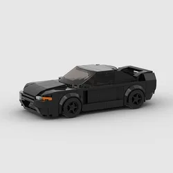 MOC GTR R32 City Car Vehicle Speed Champion Racer Building Blocks Brick Racing Supercar Garage Toys for Kids Birthday Gift