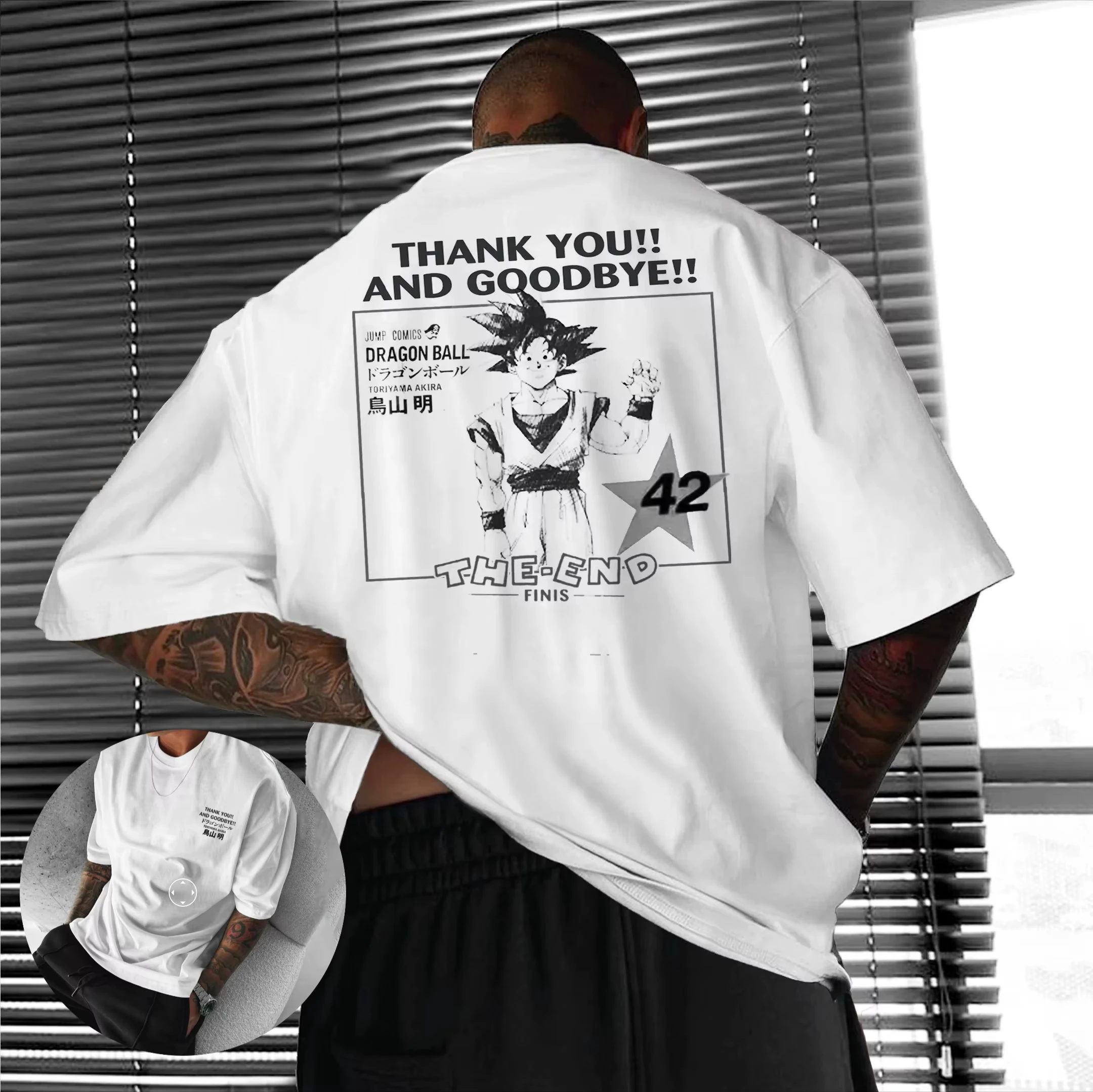 

Harajuku аниме Dragon Ball 2025 летняя мужская футболка с рисунком, хлопковая винтажная уличная женская футболка большого размера, повседневная свободная футболка с короткими рукавами