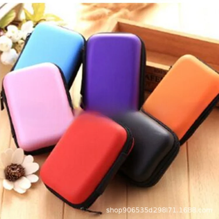 Mini Earphone Protective Bag Box Hard EVA Case Digital Charger Headphone Storage Bag Usb Data Cable Organizer Carrying Pouch