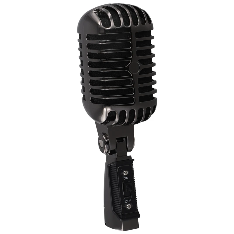 

A07T-Professional Classic Retro Dynamic Vocal Microphone Swing Mic For Live Performance Karaoke