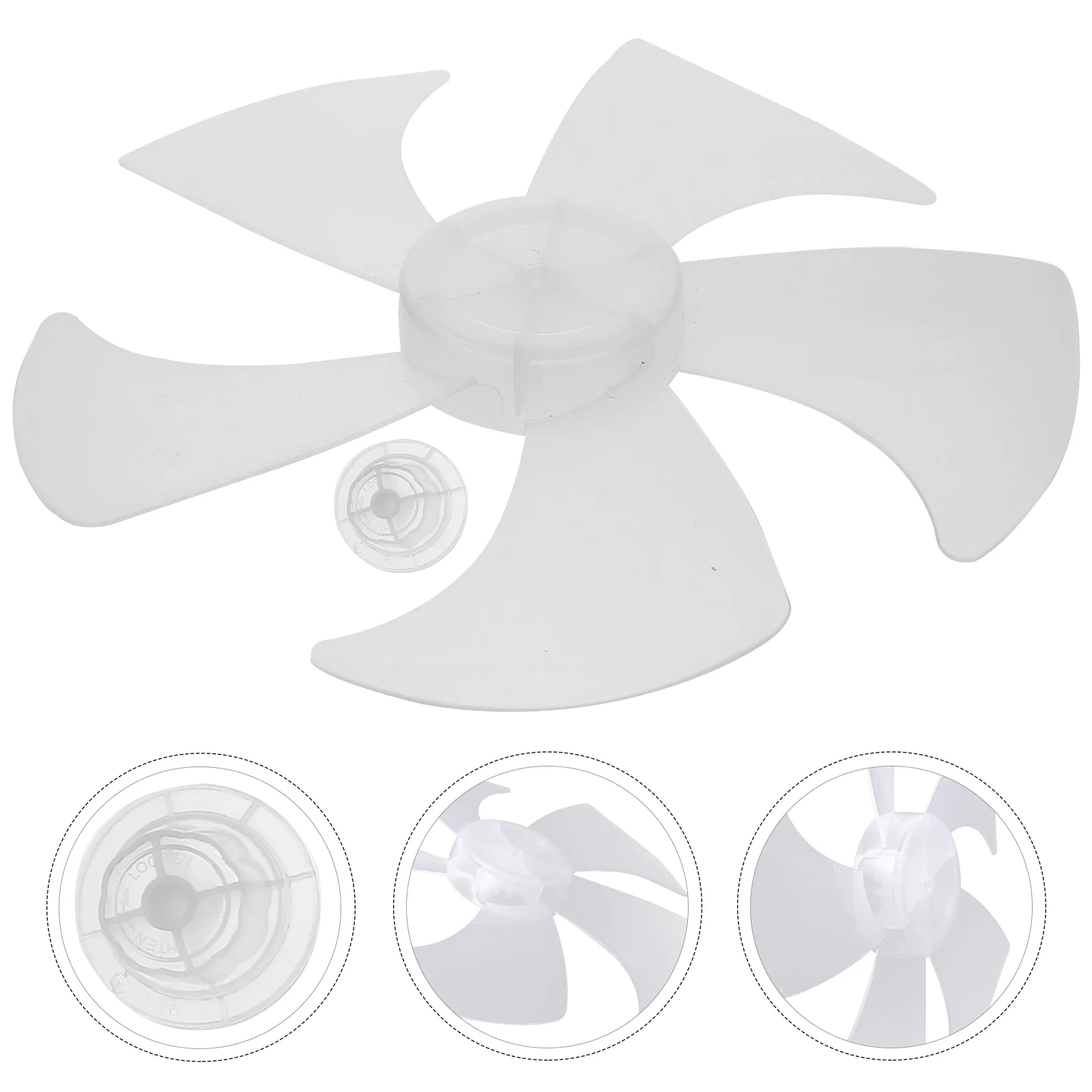 

14Inch Fan Blades Stand Fan Replacement Fan Blades Thickened Universal Fan Blade Floor Fan Table Fan Wall Fan Blades 5