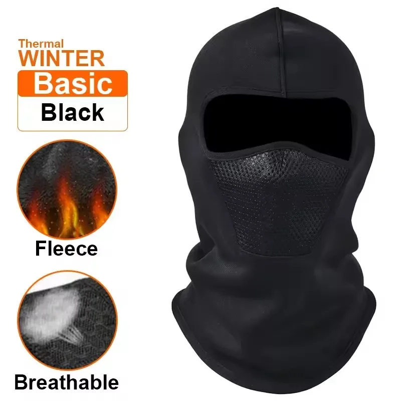 Thermische winter bivakmuts Fietsen volgelaatsmasker Warme buitensporten Motor Ski Vissen Jachtmasker Fleece sjaal Cap Bandana