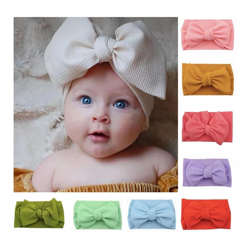 

Baby Headband Newborn Babies Hair Accessories for Kids Headwear Baby Bow for Child Bowknot Turban for Babies Elastic Headwrap