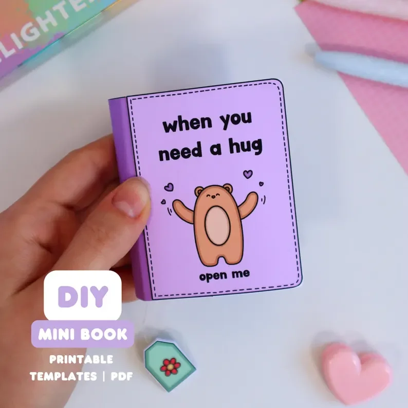 Warm Bear Interactive Handmade Book Set, Quiet Book, Kitchen and Bedroom Theme Creative Handmade DIY Handmade Material Set, Non.