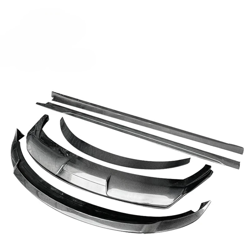

Model 3 Carbon Fiber Bodykit Art Style Carbon Fiber Body Kit Spoiler Front Lip Diffuser Side Skirts for Teslal Model3 19-22