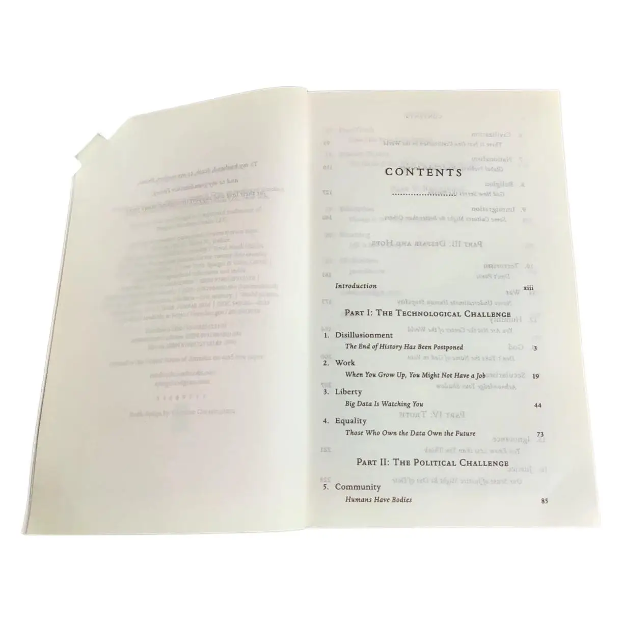 21세기의 21가지 교훈 - Yuval Noah Harari 영어 단행본