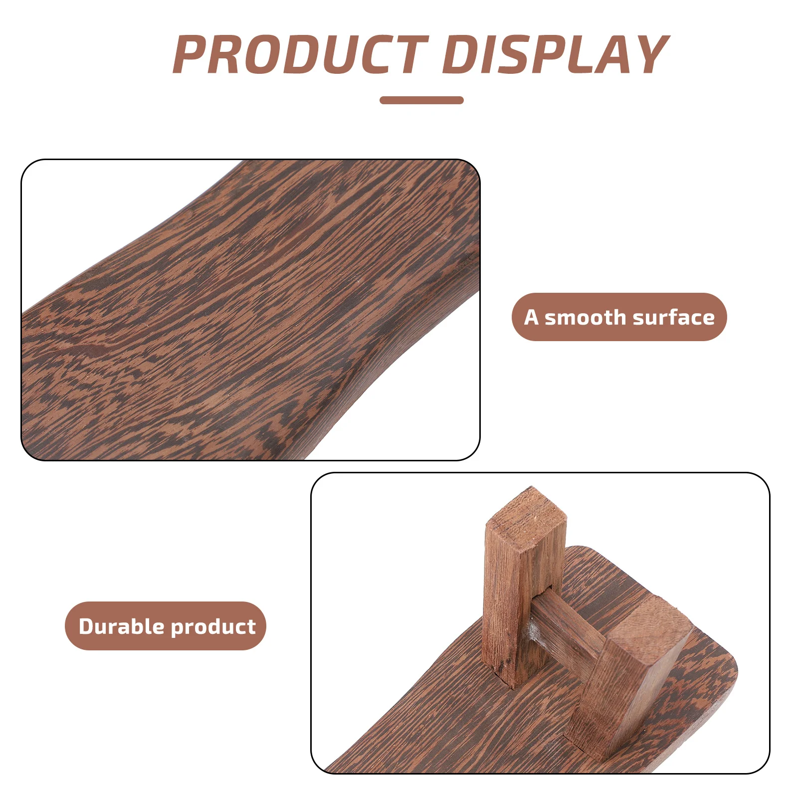 

Chicken Wing Wood Cervical Pillow Smooth Surface Sauna Neck Support Wood Child Travel Arc Design