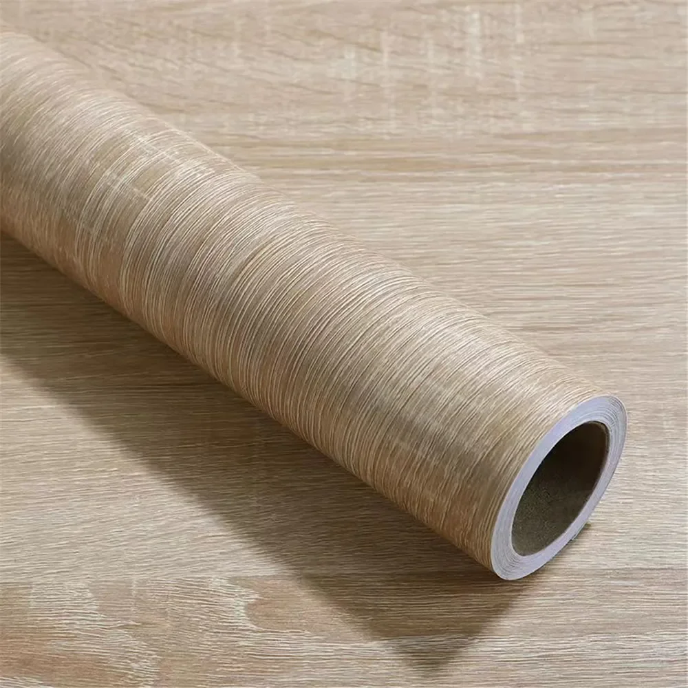 40cm winylowe wodoodporne naklejki 3D z drewna słojowego do szafy szafka stół szafa meble PVC samoprzylepna tapeta Home Decor
