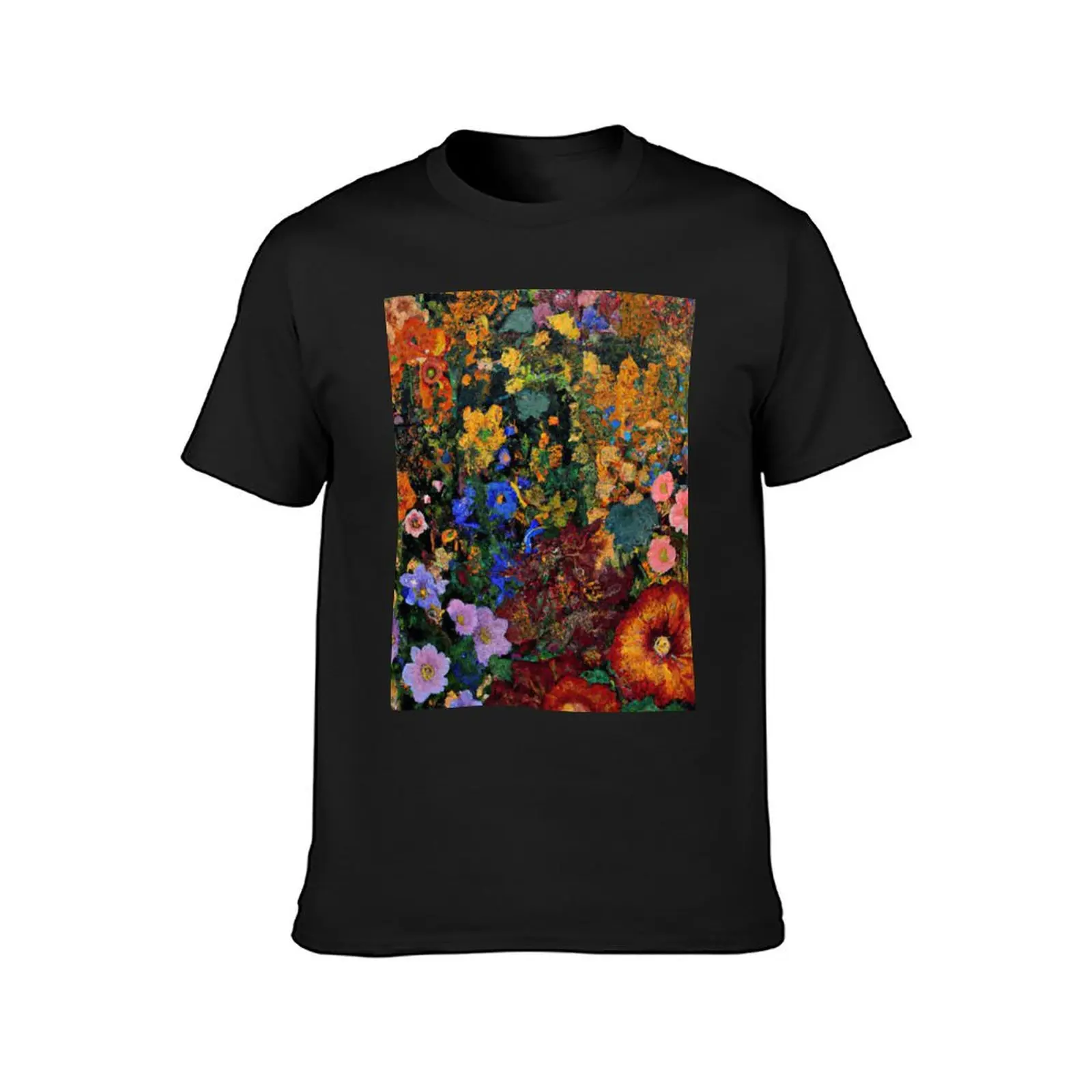 Gustav Klimt Flower Garden T-Shirt plus sizes shirts graphic tees customs design your own boys animal print clothes for men