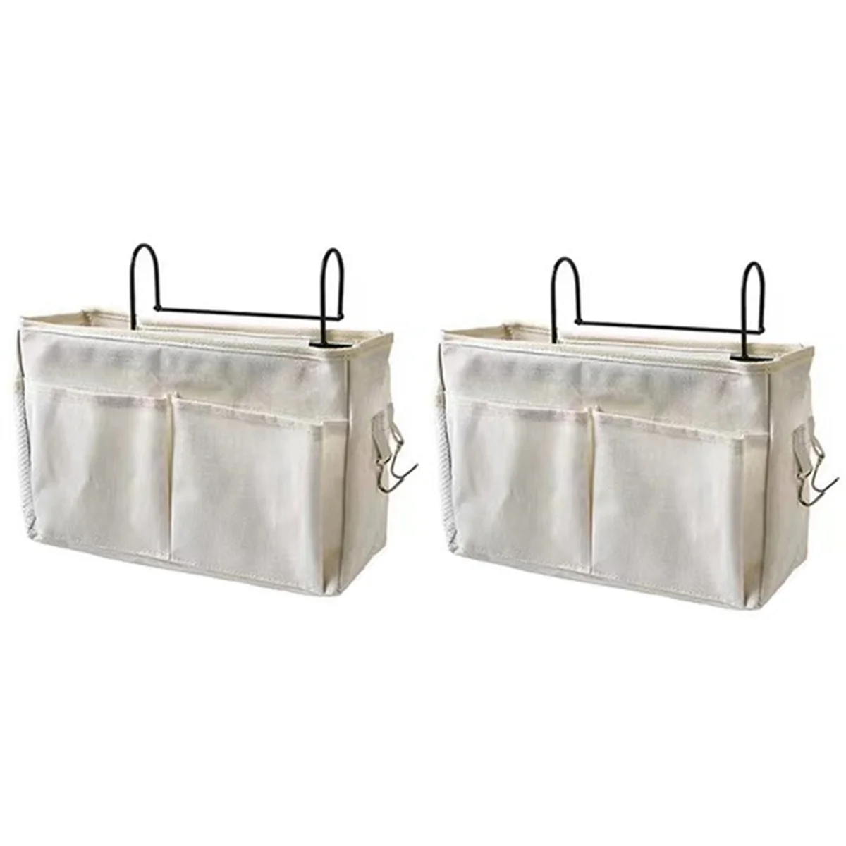 

Bedside Hanging Bag Storage Bag Bedroom Magazine Storage Bag Toy Rack Baby Tissue Box Home Storage Bag White