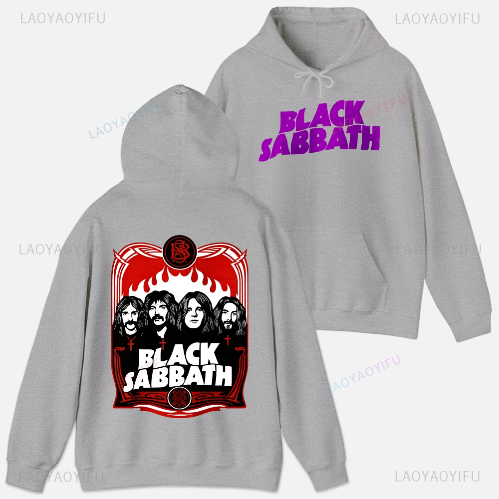ملابس رجالية بغطاء للرأس من Black Sabbath Ozzy Osbourne، ملابس جرافيك عالية الجودة بأكمام طويلة، ملابس مخصصة، ملابس شارع مضحكة #6