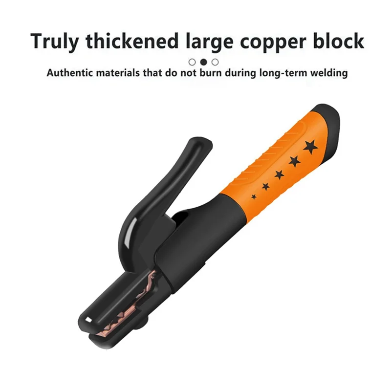 

A02F-Welding Electrode Clamp Copper Electrode Clamp 300A Heavy Duty All Copper Brass Electrode Clamp For Metal Processing