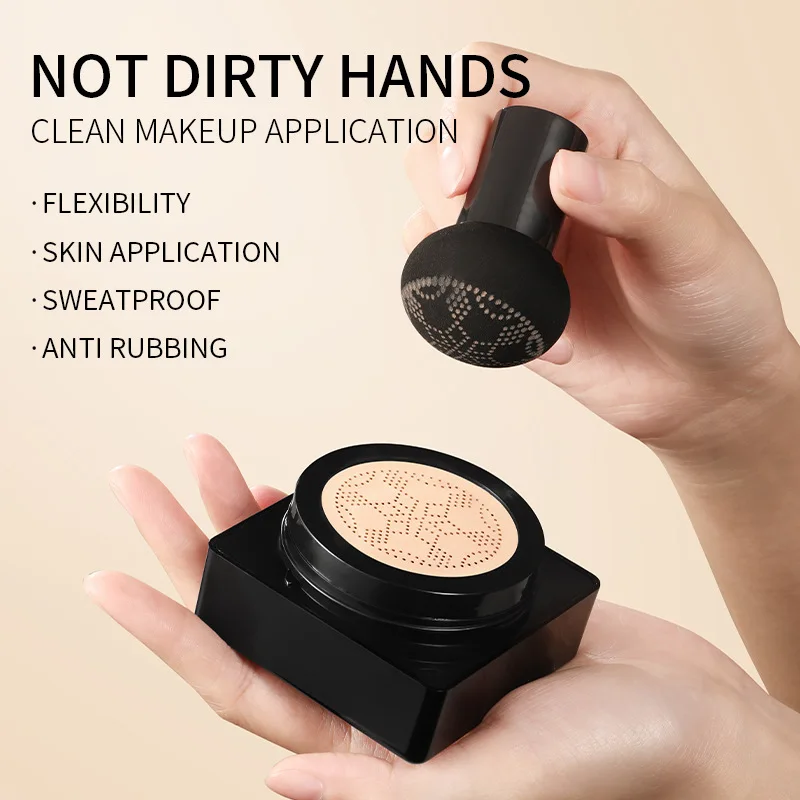 الكل في واحد يشع الجمال مع وسادة هوائية على شكل فطر كريم بي بي مرطب ومغذي وشفاف وسادة هانرو خفيفة الوزن