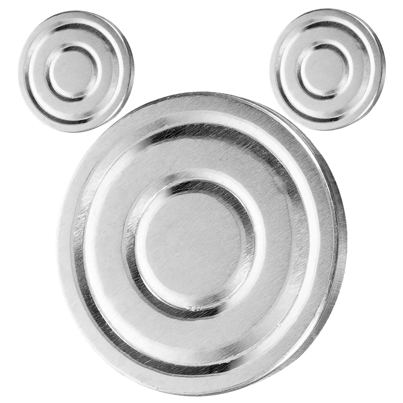 

3pcs Eyeshadow Pans Aluminum Liner Empty Palette Diy Makeup Blush Foundation Storage Case Accessory Lightweight Durable