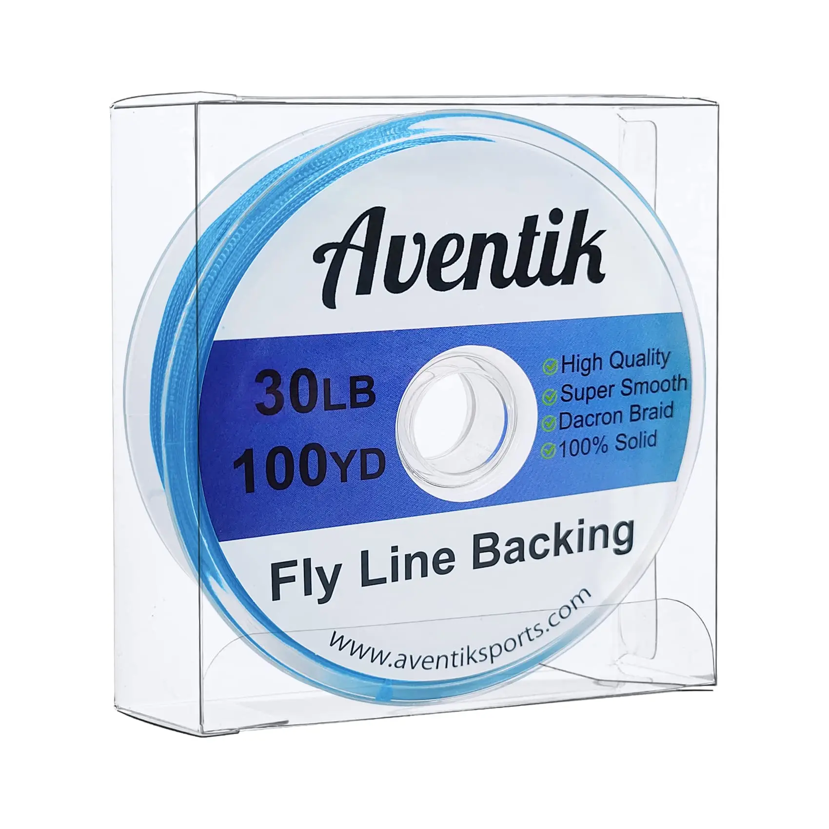 Aventik Fly Backing Line 100YD 91M Dacron Braided 20LB 30LB Strong Fly Fishing Line for Trout Salmon