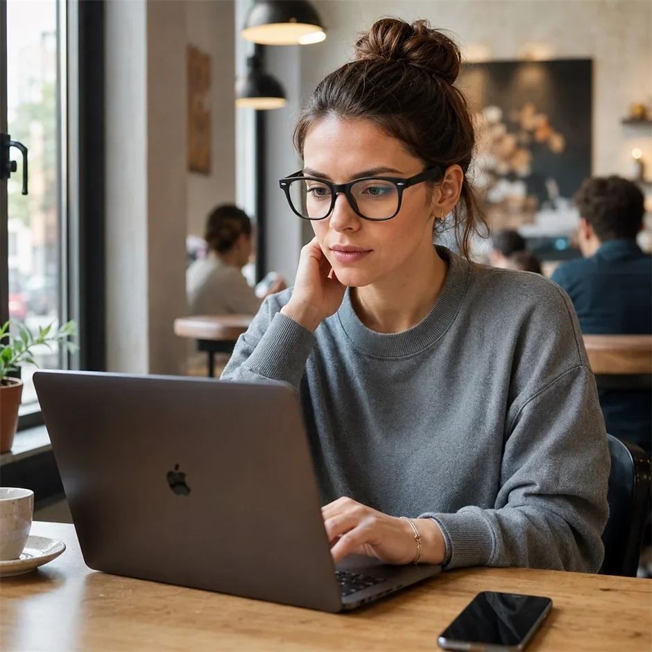 Gaming-Brille mit Blaulichtfilter, HD-Klarglas, Blendschutz, Computerbrille zur Linderung von Augenbelastung für Büro, Laptop und Gaming – Detail 2