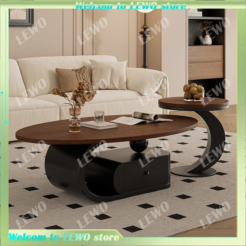 

Industrial Luxury Coffee Tables Modern Storage Solid Wood Minimalist Coffee Tables Books Small Mesa De Centro Home Accessories